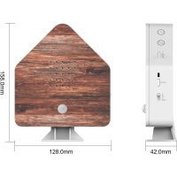 Nussbaumholz - Naturgeräuschebox Haus