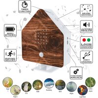 Geflammtes Holz - Naturgeräuschebox Haus