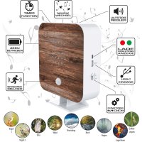 Nussbaumholz - Naturger&auml;uschebox Cube