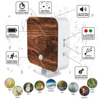 Geflammtes Holz - Naturgeräuschebox Cube