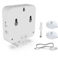 Naturgeräuschebox mit LED Beleuchtung Cube Verwitterte Birke