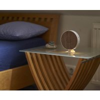 Naturgeräuschebox mit LED Beleuchtung Rund Nussholz