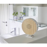 Naturgeräuschebox mit LED Beleuchtung Rund Weißesche Holz