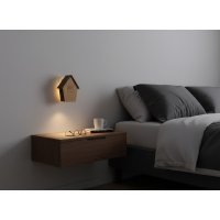 Northpoint Naturgeräuschebox Vogel Gesang Vogelzwitscher mit Echtholz Bewegungsmelder Vogelgeräusche Licht Aufladbar mit Wandhalterung 2-er Set