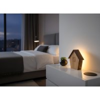 Northpoint Naturgeräuschebox Vogel Gesang Vogelzwitscher mit Echtholz Bewegungsmelder Vogelgeräusche Licht Aufladbar mit Wandhalterung 2-er Set