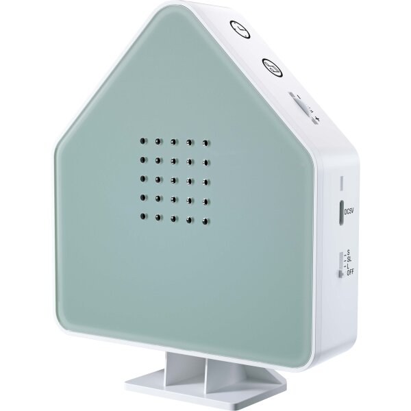 Naturgeräuschebox mit LED Beleuchtung Haus Arylik grün
