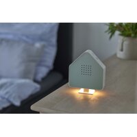 Naturgeräuschebox mit LED Beleuchtung Haus Arylik grün